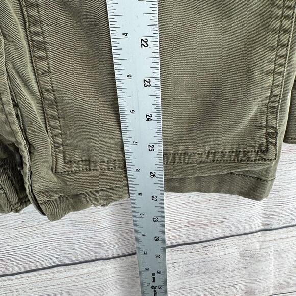 Lucky Brand Military Button Down jacket Womens Small Green Stretch - Picture 12 of 12